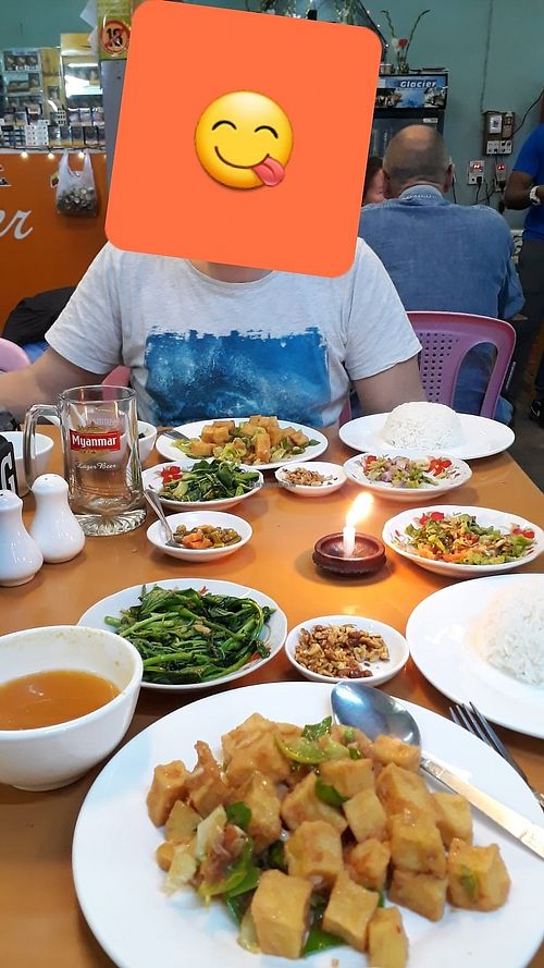Veggy Set Menue at Sun Flower Restaurant in Nyaungshwe
