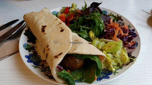 Falafel wrap at The Coffee Box in Leamington Spa