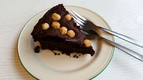hazelnut choc cake at The Coffee Box in Leamington Spa