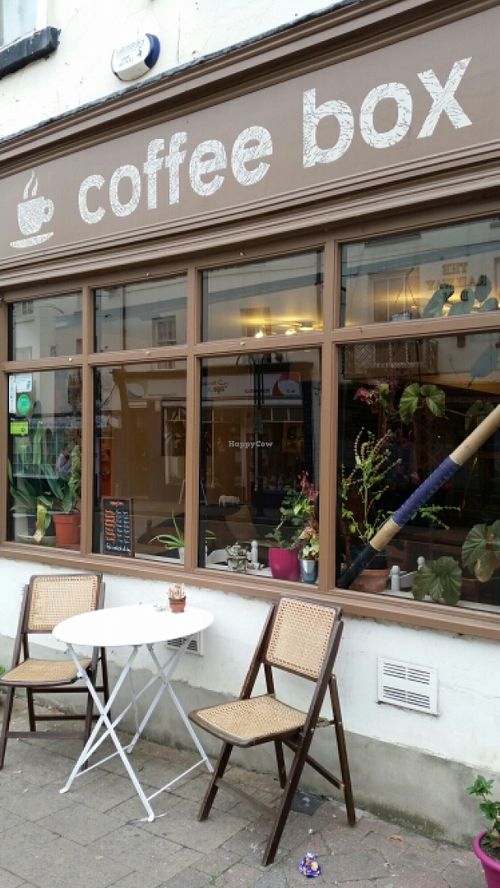 outside at The Coffee Box in Leamington Spa