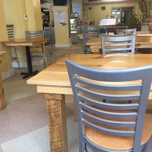 plenty of seating at Fork & Spoon in Bangor