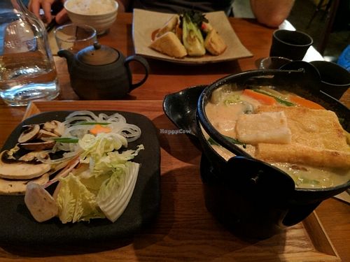 Soy milk miso soup at JANKEN in Auckland