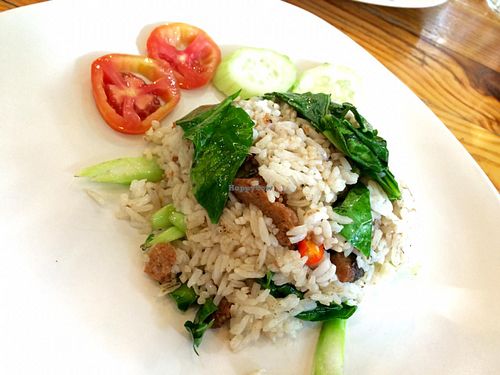 Vegan fried rice at Hayashi in Bangkok