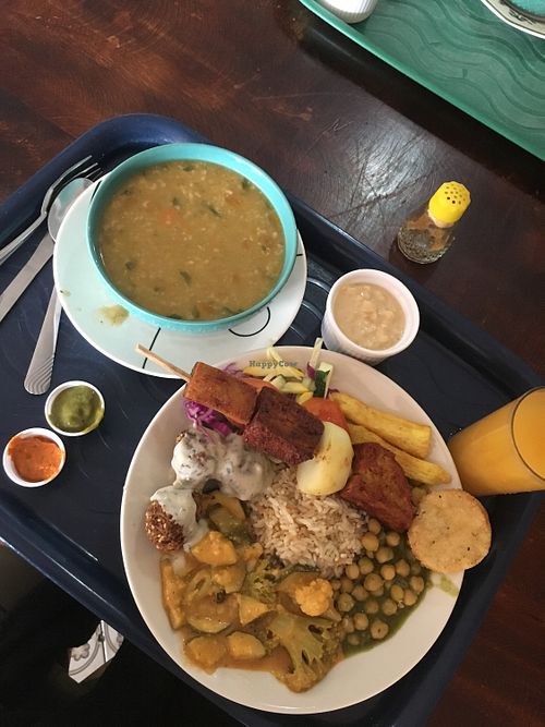 So goooood at Govinda's - Parque Berrio in Medellin