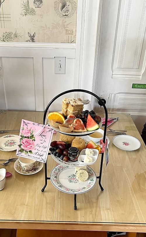 Tray of goodies  at Muir's Tea Room in Sebastopol