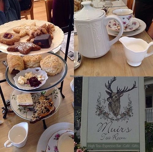 How cute is this setup?!  at Muir's Tea Room in Sebastopol