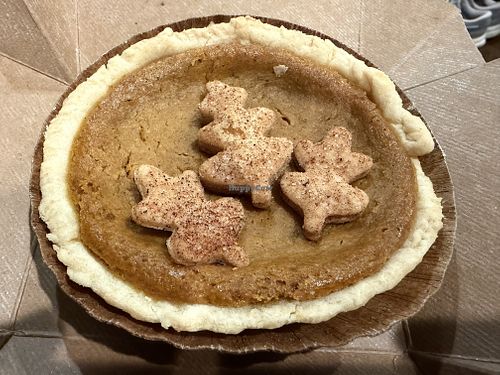 Small pumpkin pie   at Muir's Tea Room in Sebastopol