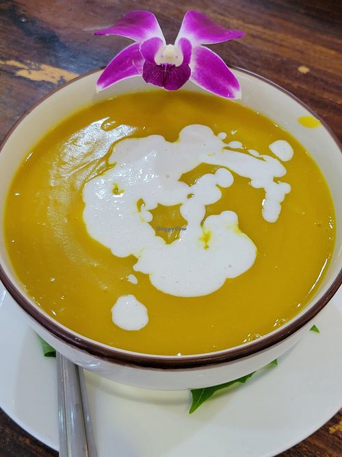 Pumpkin soup at Soul Organics in Koh Phangan