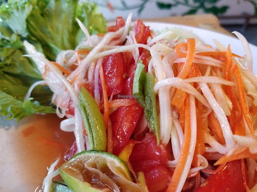 Papaya Salad at Soul Organics in Koh Phangan