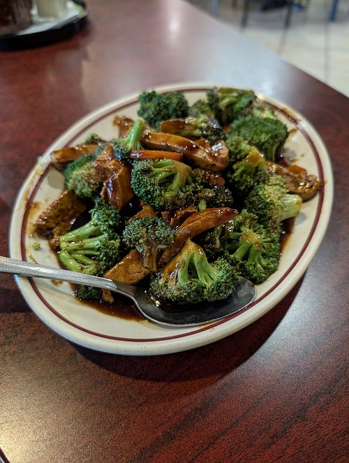 Broccoli nuggets at Teapot Vegetarian House in Redmond