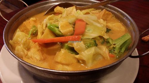 Curried Vegetable Hot Pot at Teapot Vegetarian House in Redmond