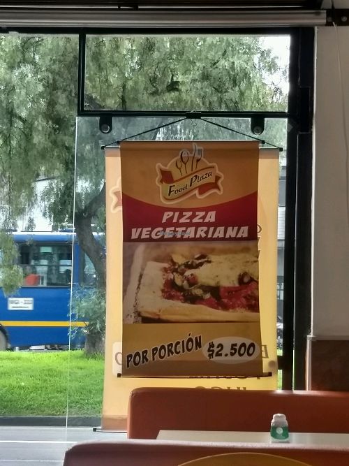 vegetarian pizza at Veggie Paprika Rice in Bogota