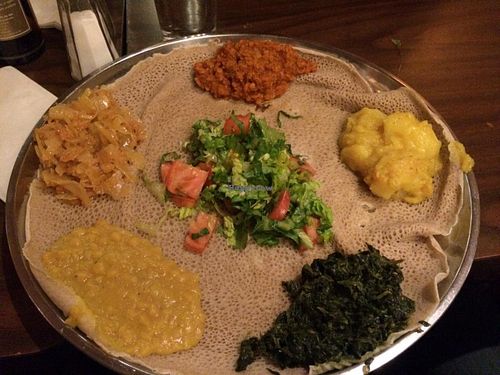 Vegetable injera at Keren in Washington