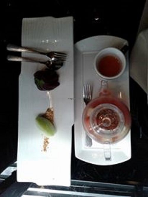 Ice Mallow Apple Melody
Red Wine Poach Pear with Lemon Sorbet at Joie Restaurant in Central Singapore