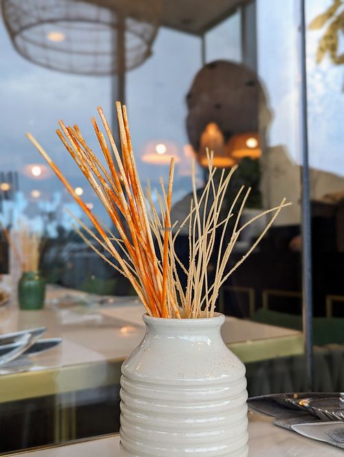 One of these bread sticks is not vegan, beware at Joie Restaurant in Central Singapore