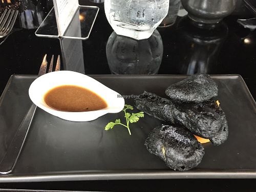 Charcoal Tempura at Joie Restaurant in Central Singapore