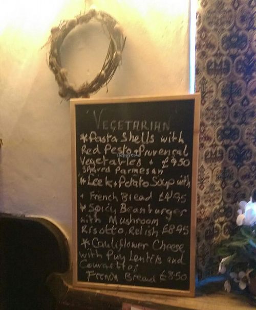 Not often you see a vegetarian specials board (as well as the veg options on the main menu) in a pub like this. at Lions of Bledlow in Bledlow