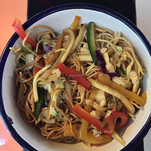 Asian wok noodles at Astrid in Malaga