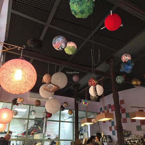 pretty art inside :) at Astrid in Malaga