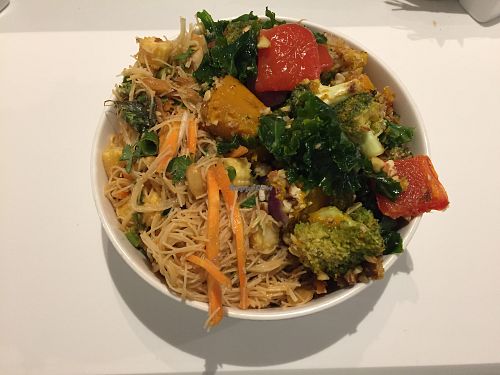 Vegan salad bowl at Simple Seed Eatery in South Yarra
