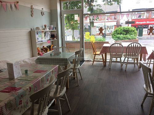 Inside A Little Something - front of shop and seating area. at A Little Something in Thornton