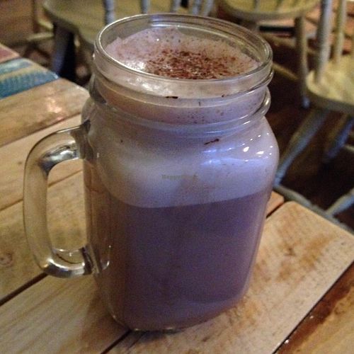 Hot cocoa at Little ChoC Apothecary in Brooklyn