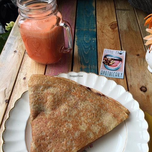 crepe w newtella and banana.  at Little ChoC Apothecary in Brooklyn