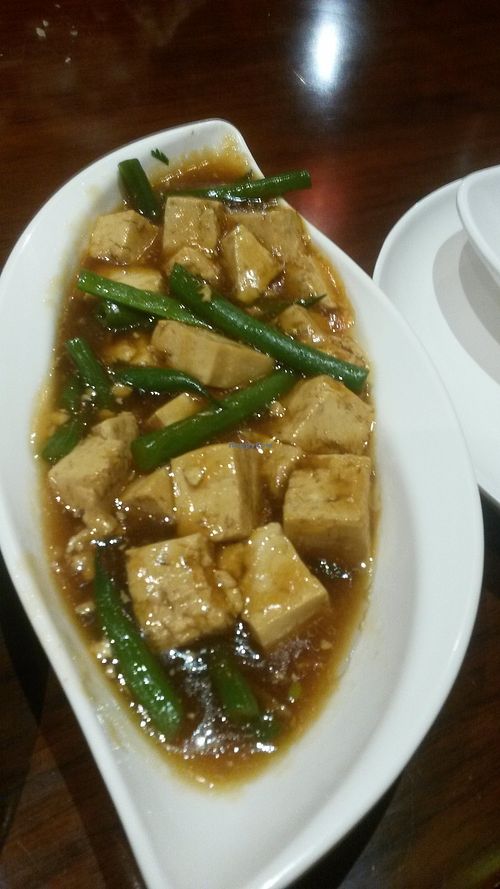 Tofu and green beans at Chop Chop in Edinburgh