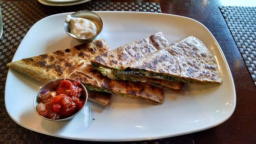 quesadilla at Violette's Vegan Organic Cafe and Juice Bar in Las Vegas