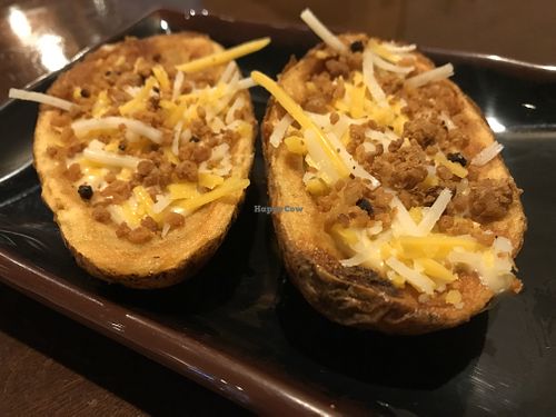 Stuffed potatoes  at Violette's Vegan Organic Cafe and Juice Bar in Las Vegas