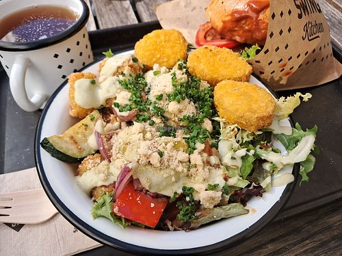 Caesar bowl at Swing Kitchen - Schottenfeldgasse in Vienna