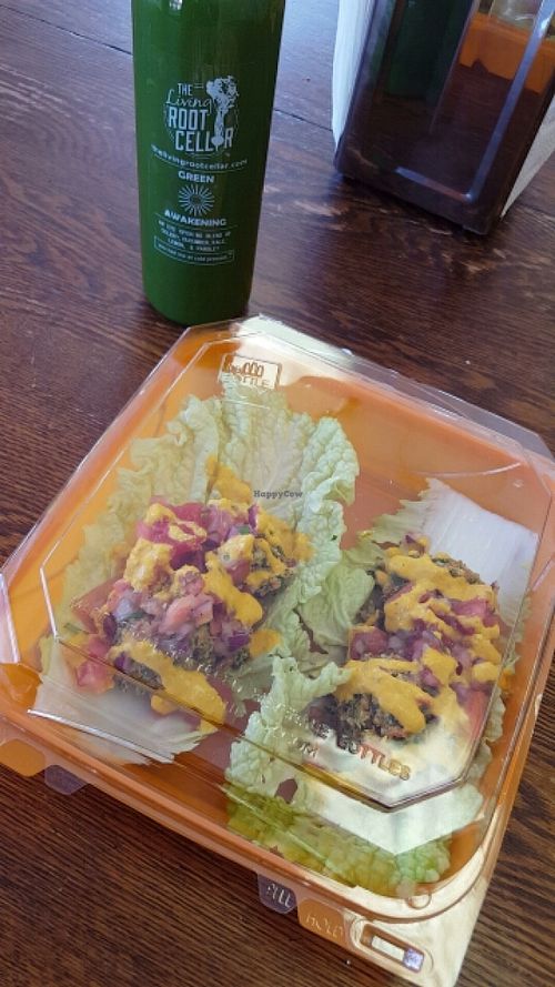 tacos :) at The Living Root Cellar in Riverside