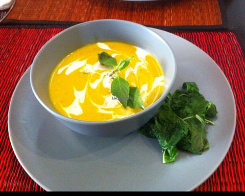 Pumpkin soup ($2.50) at Joe to Go in Siem Reap