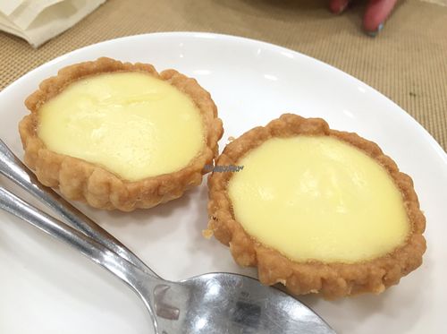 vegan tarts at Green Fresh Vegan Restaurant in New Territories
