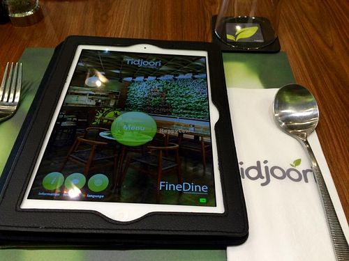 Menu at Tidjoori Restaurant in Dubai