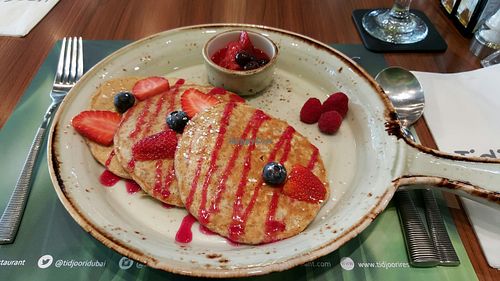 Pancakes! at Tidjoori Restaurant in Dubai