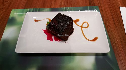Gorgeous brownie! at Tidjoori Restaurant in Dubai