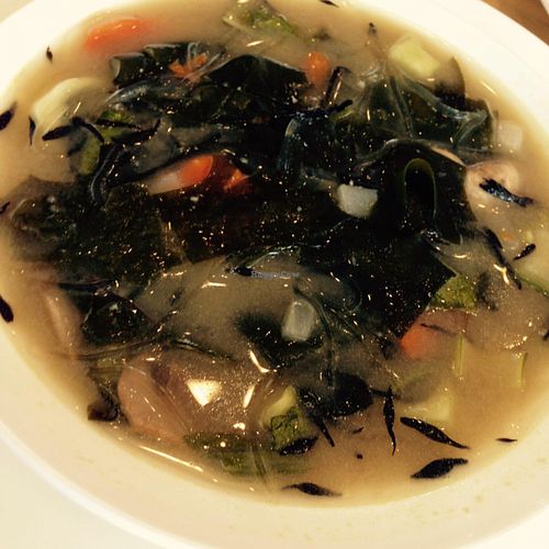 miso soup with kelp at Maka by Mana in Paia