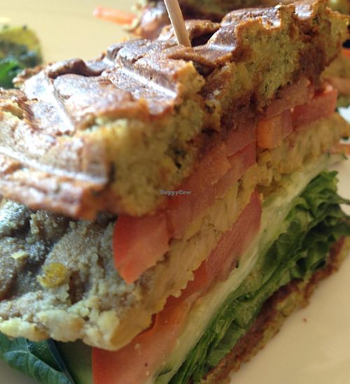 Tempeh Waffle Sandwich  at Maka by Mana in Paia