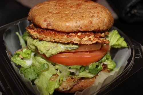 Vegan Village Tofu Burger at Field of Greens in Houston