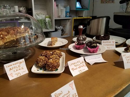 vegan baked goods at Femtopia in Stockholm