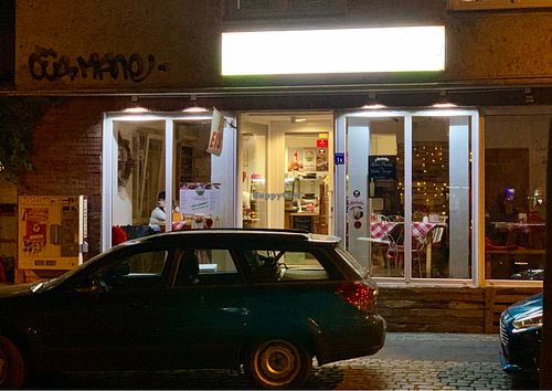 outside at night at Kaiserhuettn in Bonn