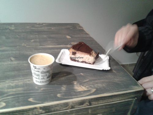 Cheesecake at Veg Teg in Prague