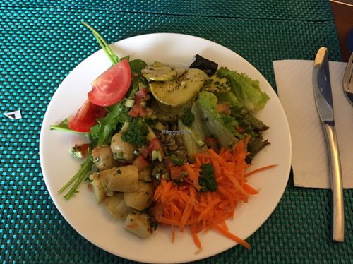 Some of the salads options at O Vegetariano Gourmet in Sao Paulo