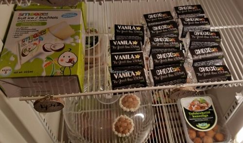 Vegan products at Veggo in Vilnius
