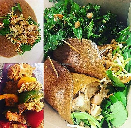 Pulled jack fruit pancakes at Sweet Greens in Bournemouth