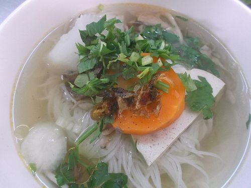 Vegan pho at Nhan Tam in Phan Rang