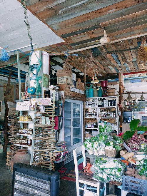 The shop at Andriakon in Andros