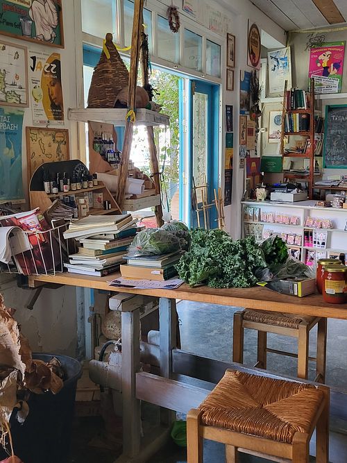 The shop at Andriakon in Andros