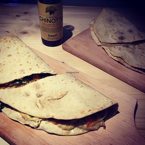 vegan piadina!  at Bella Piada in Brescia